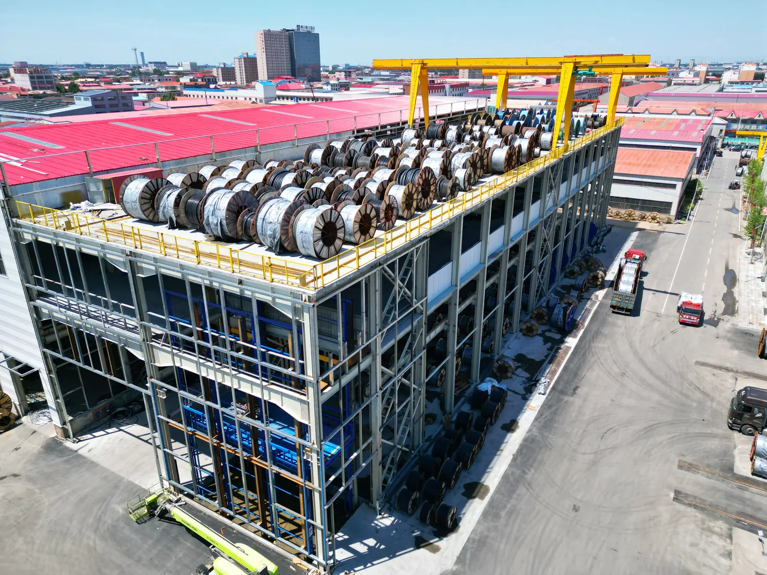 Automated cable production line at the Yaxing factory